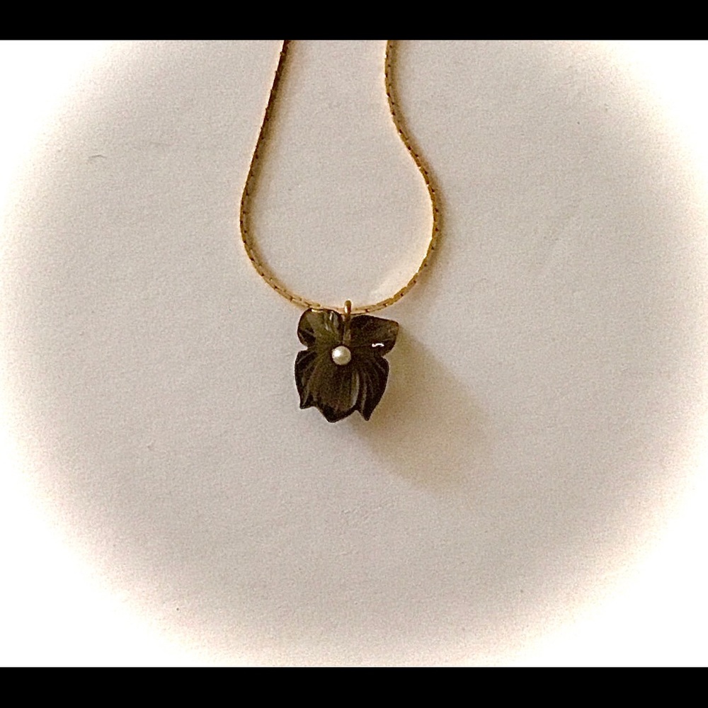Necklace & Pendant NWOT Carved Amethyst &Pearl